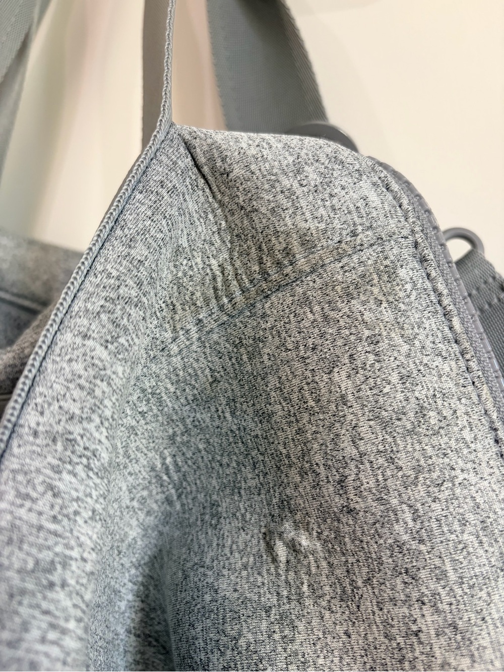 Dagne Dover Heather Gray Landon Medium Carryall Bag Gym Weekender - Picture 7 of 16